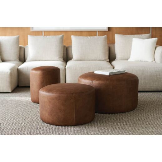 Picture of Cleo Leather Ottoman